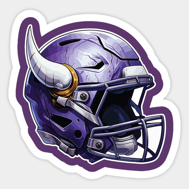 Minnesota Vikings Helmet Sticker by vectrus